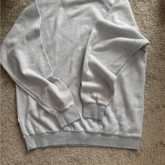 Feat Gray/blue Fleece crew sweatshirt NWT size L so cute! - Picture 4 of 6